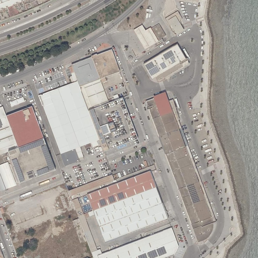 Aerial map of Playa De La Gamba
