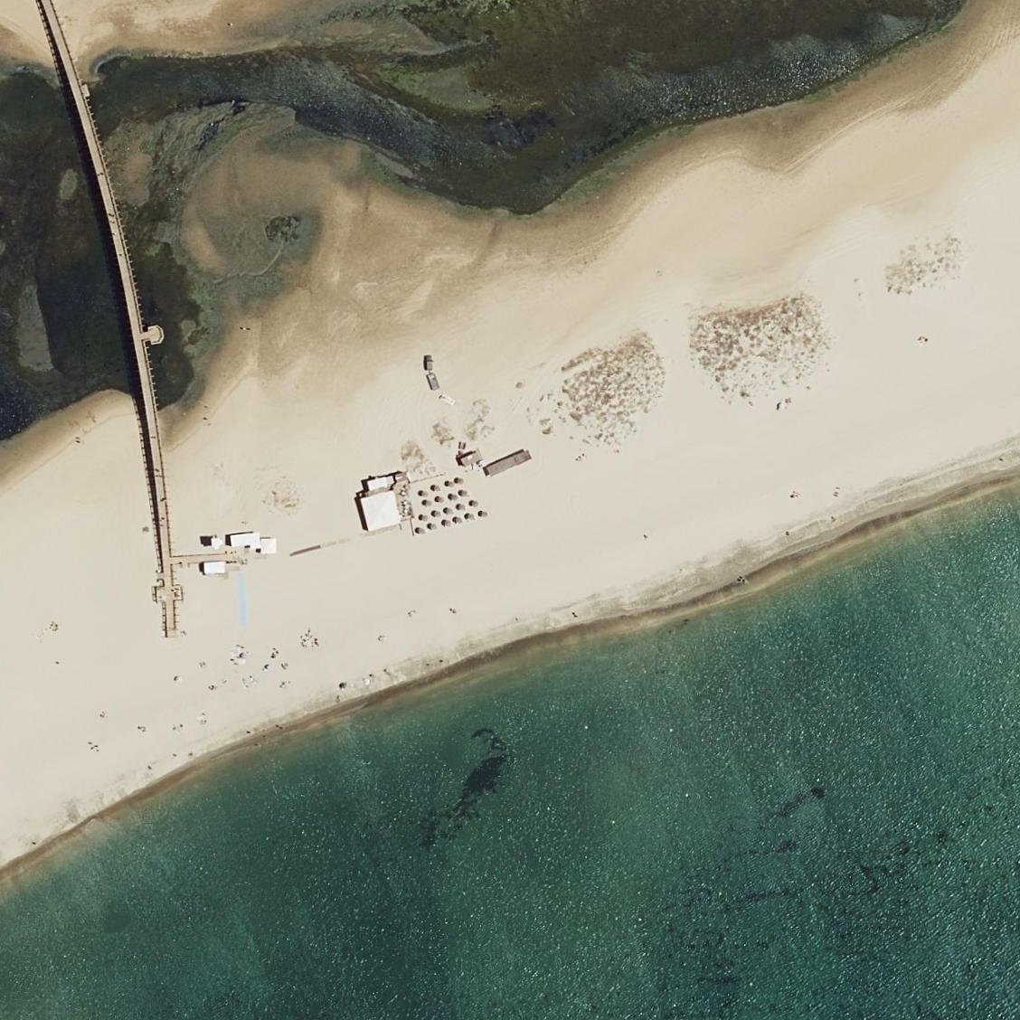 Aerial map of Playa de la Gaviota