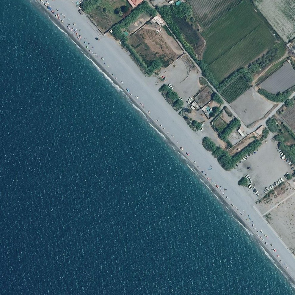 Aerial map of Playa de la Guardia