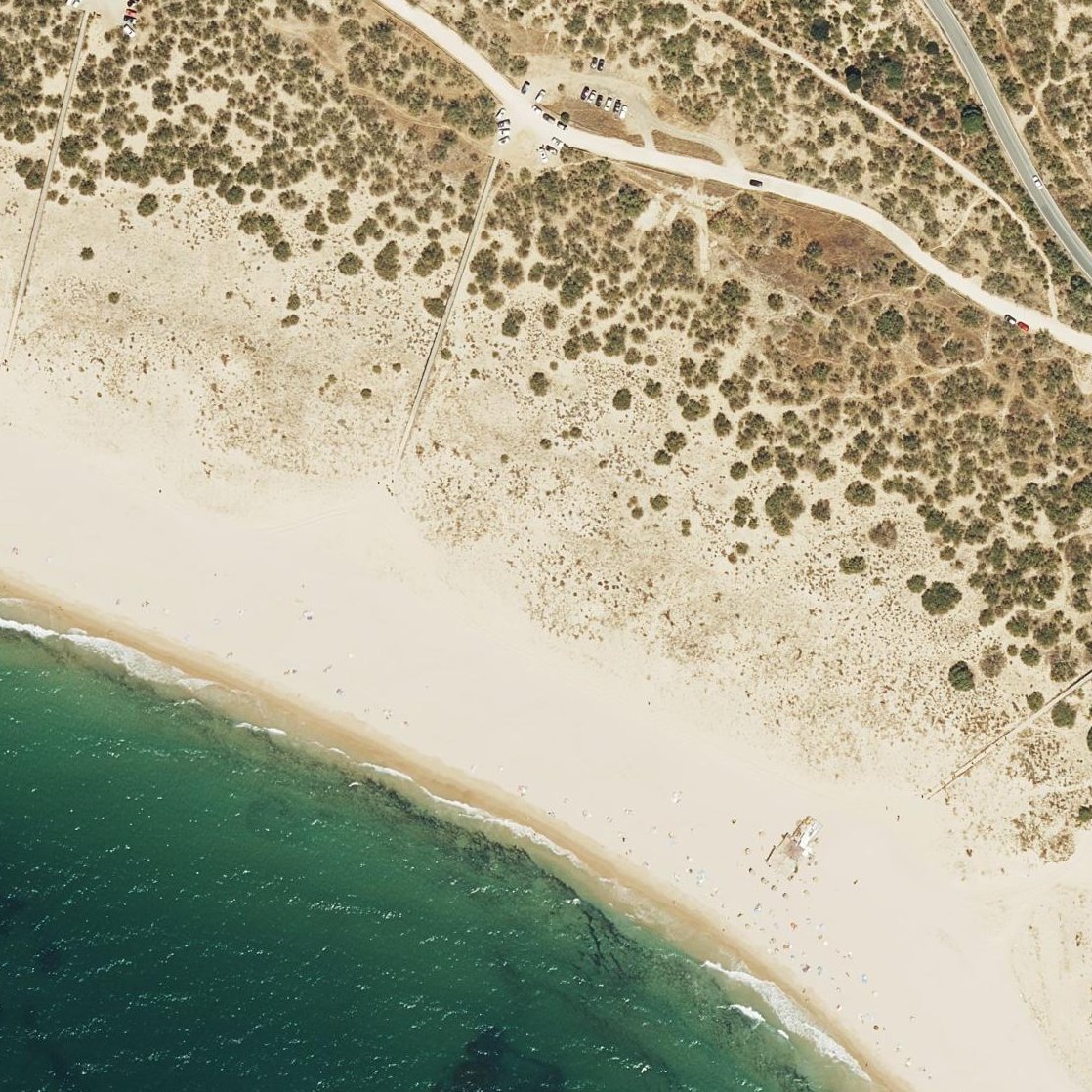 Aerial map of Playa de la Hierbabuena