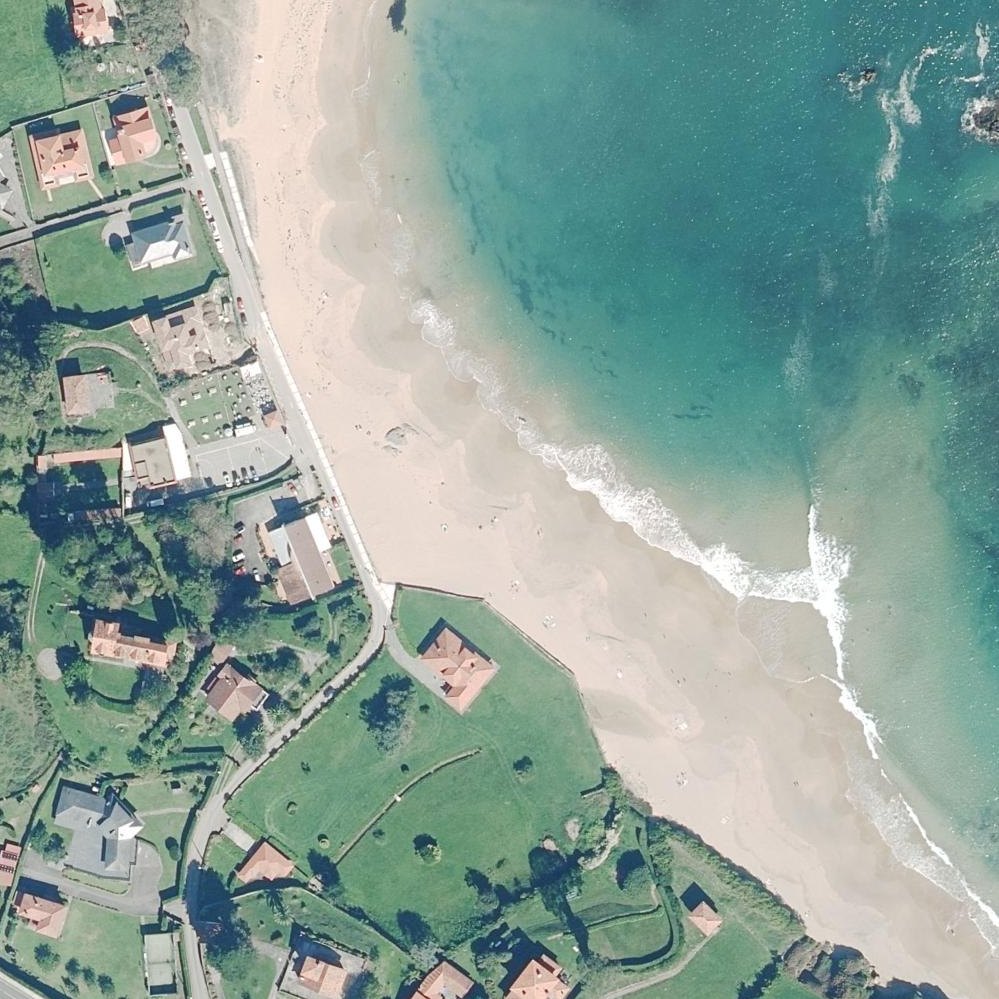 Aerial map of Playa de la Isla