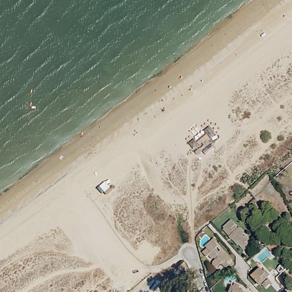 Aerial map of Playa de la Jara