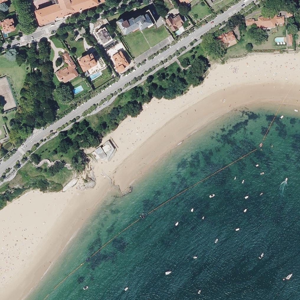 Aerial map of Playa de la Magdalena