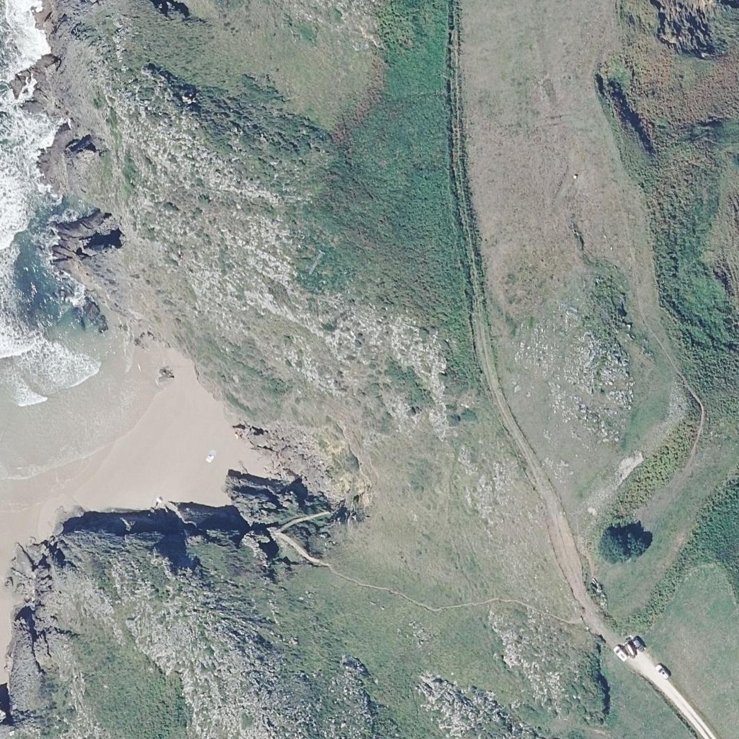 Aerial map of Playa de La Mina