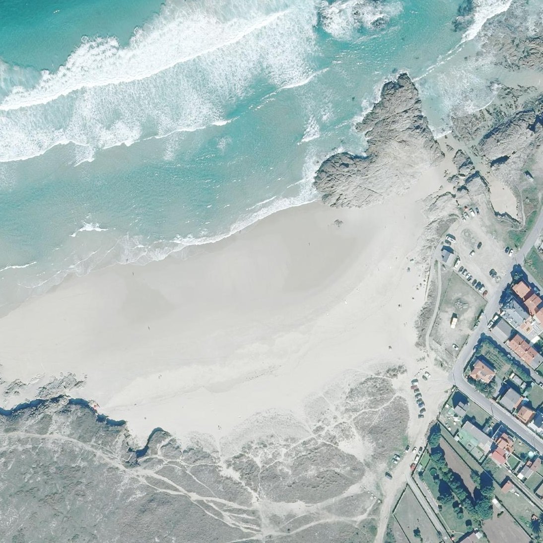 Aerial map of Playa de la piedra de Sal