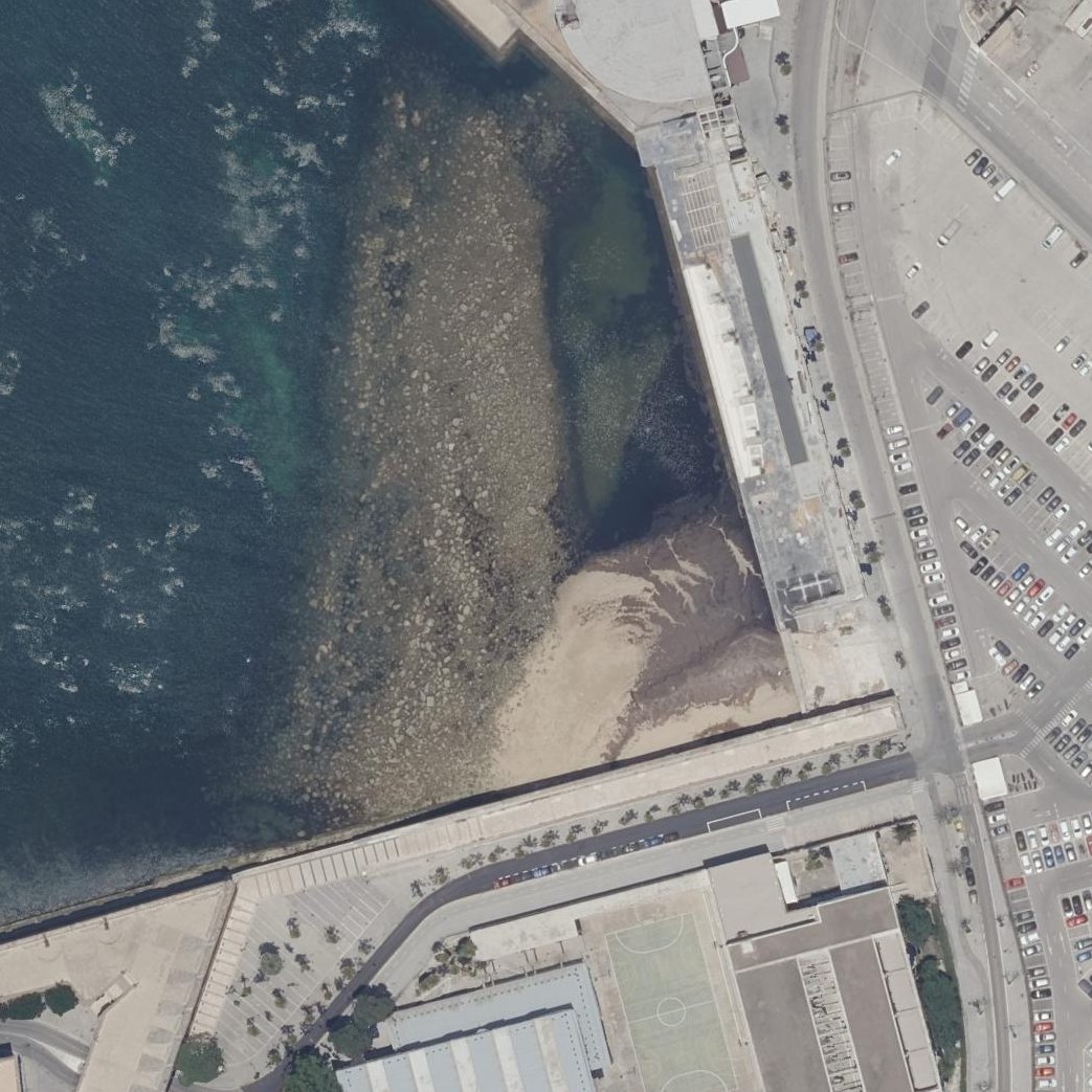 Aerial map of Playa de la Punta San Felipe