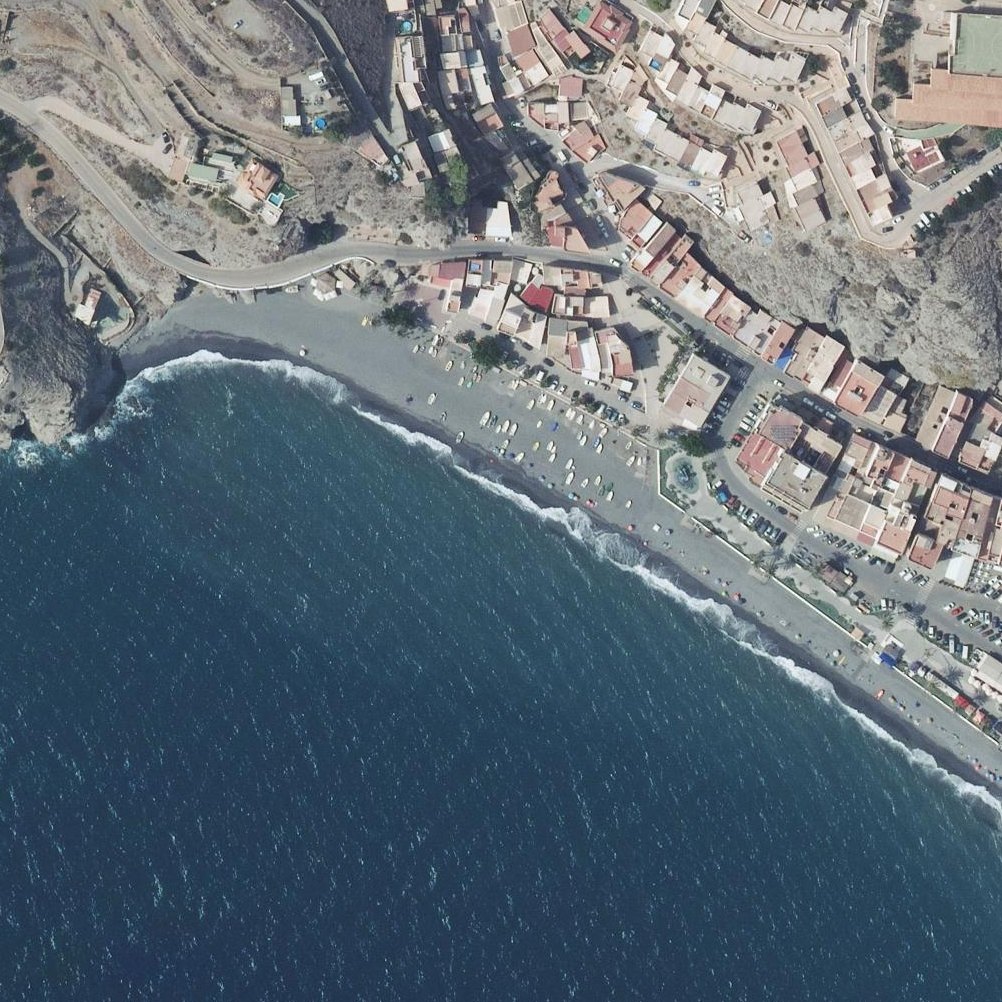 Aerial map of Playa de La Rábita