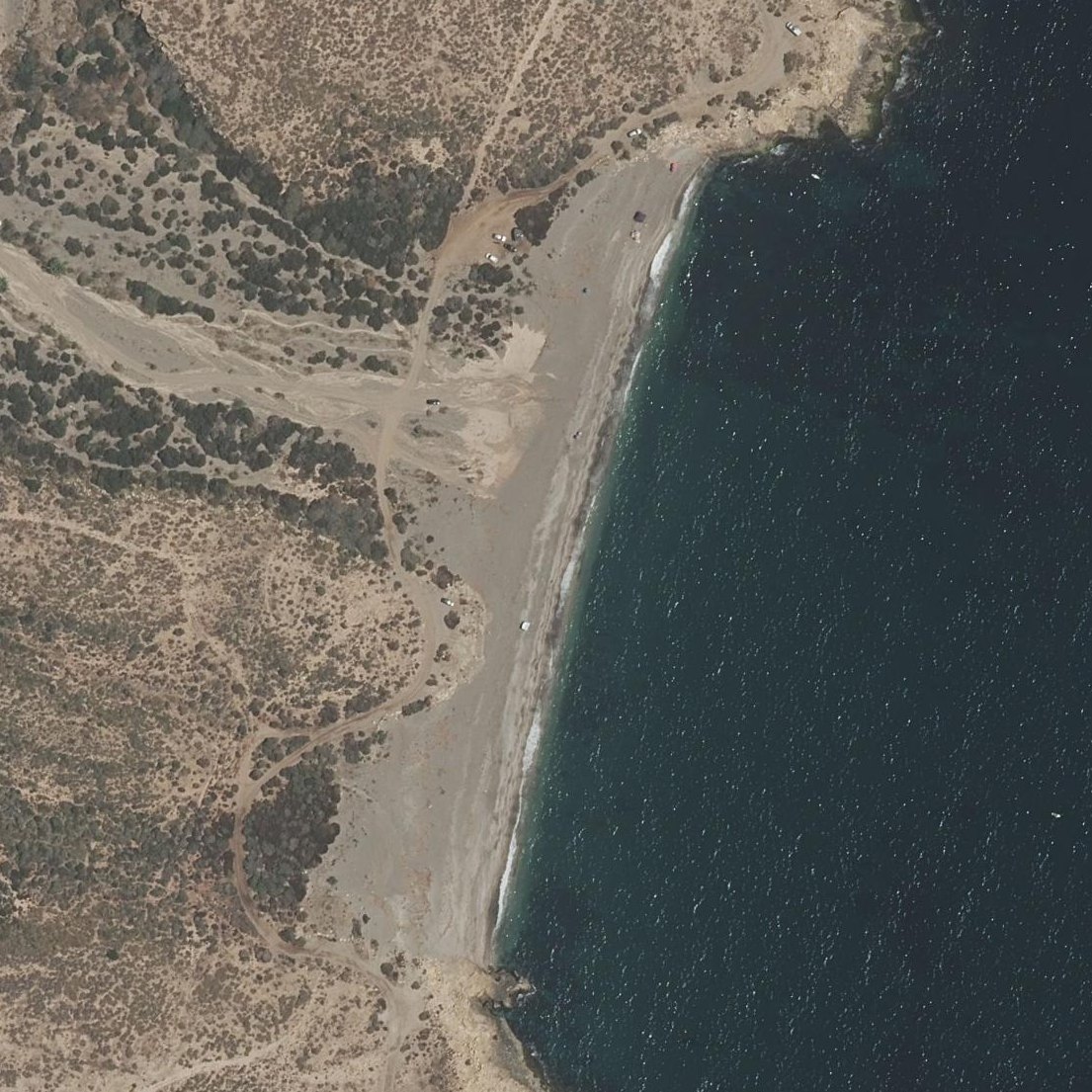 Aerial map of Playa de la Rambla de Elena