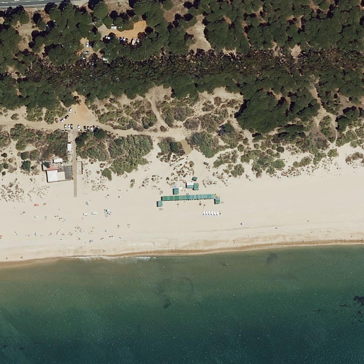 Aerial map of Playa de la Redondela