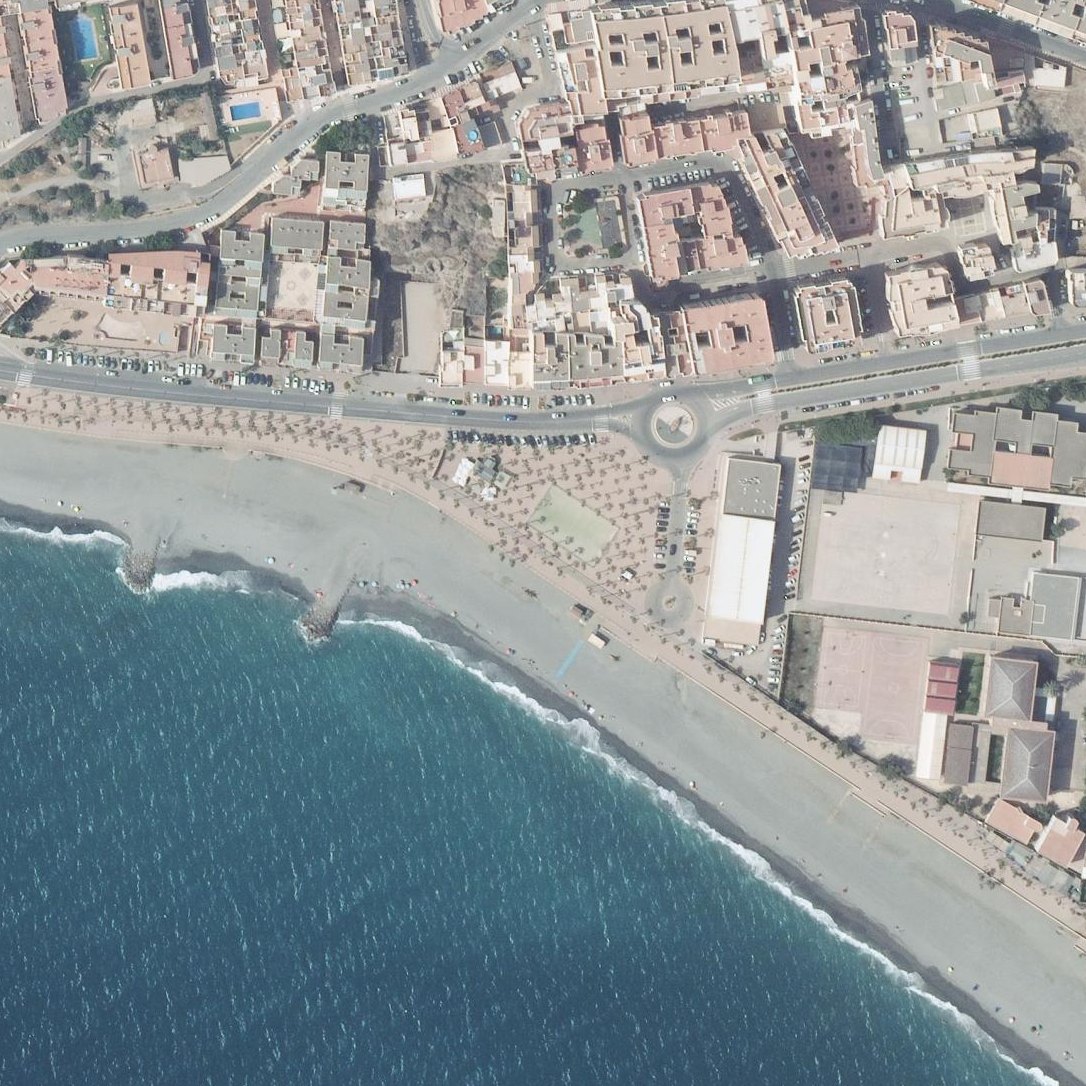 Aerial map of Playa de la Sirena Loca