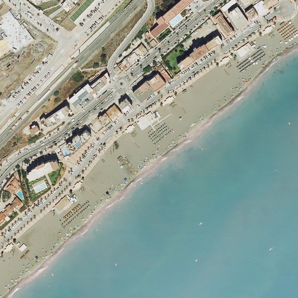 Aerial map of Playa de la Torre