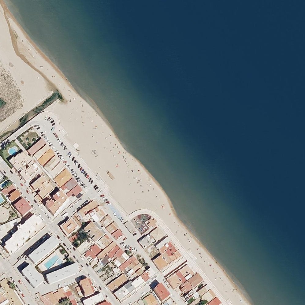 Aerial map of Playa de la Torre de Piles