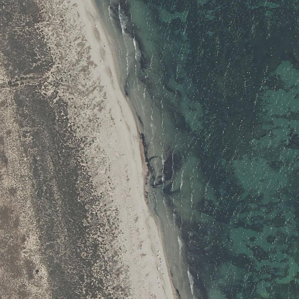 Aerial map of Playa de la Torre Derribada
