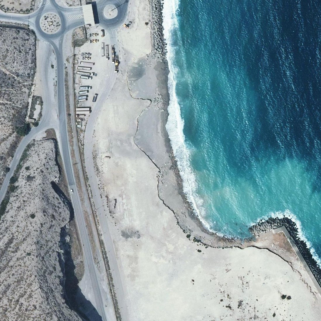 Aerial map of Playa de la Torre Vieja