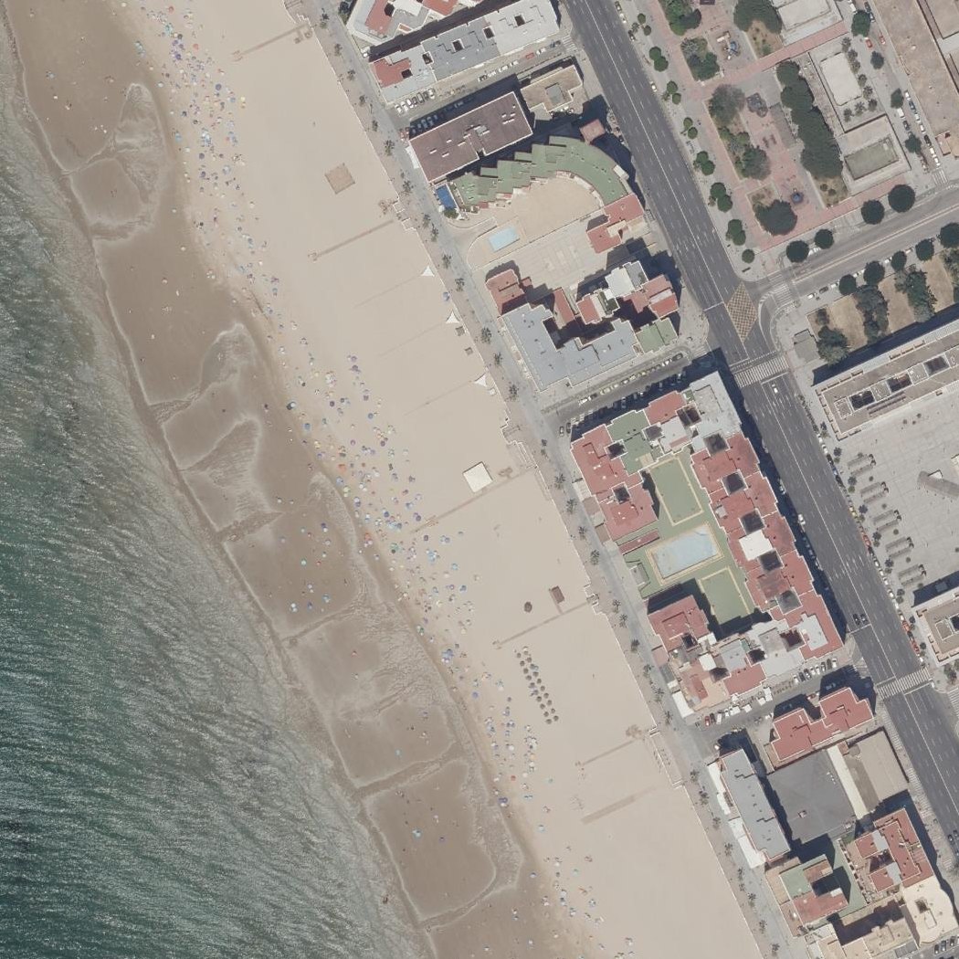 Aerial map of Playa de la Victoria
