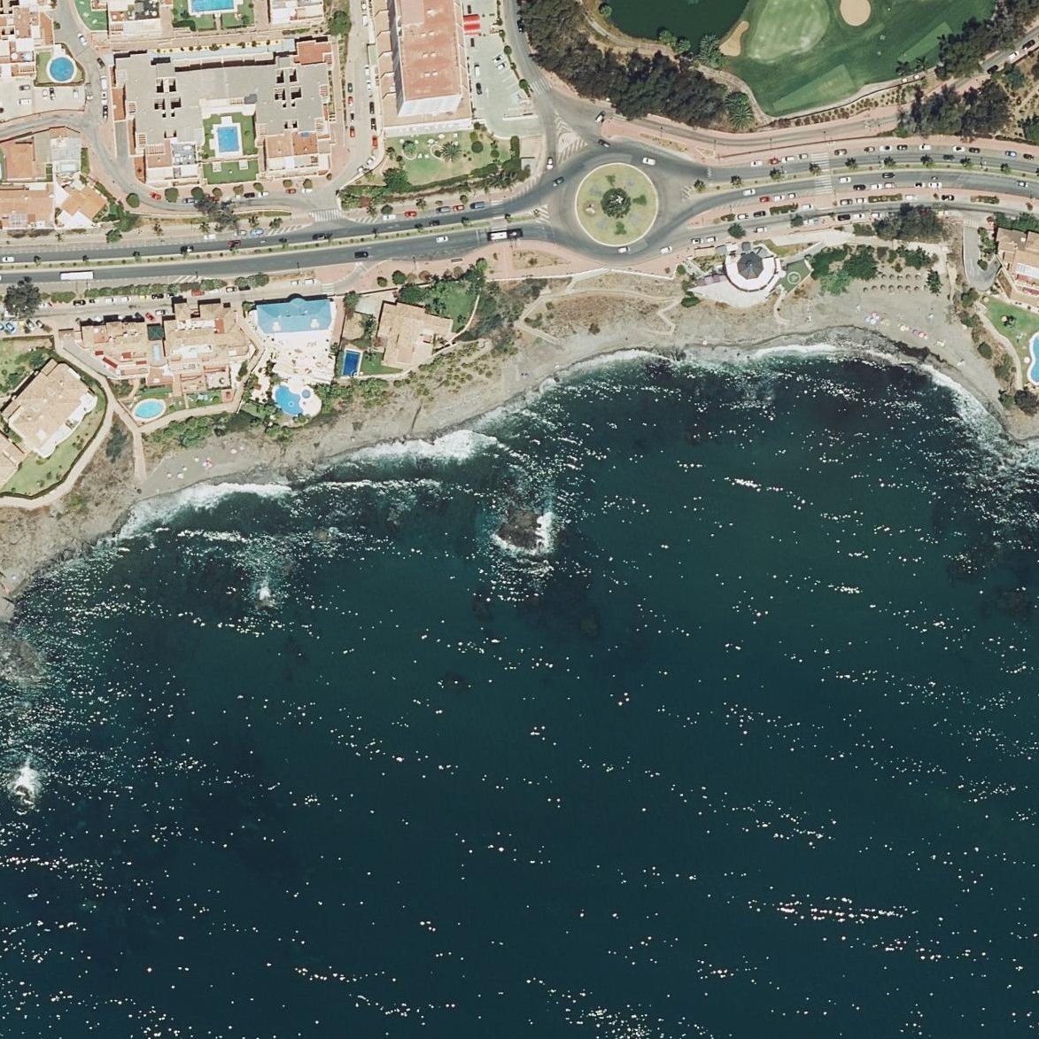 Aerial map of Playa de la Yuca