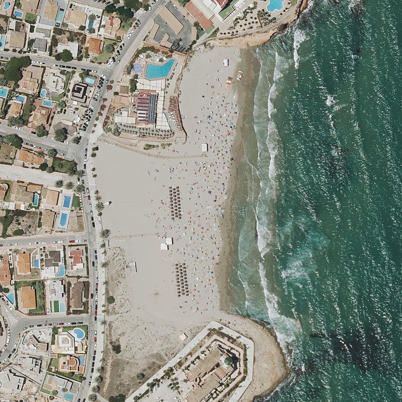 Aerial map of Playa de la Zenia