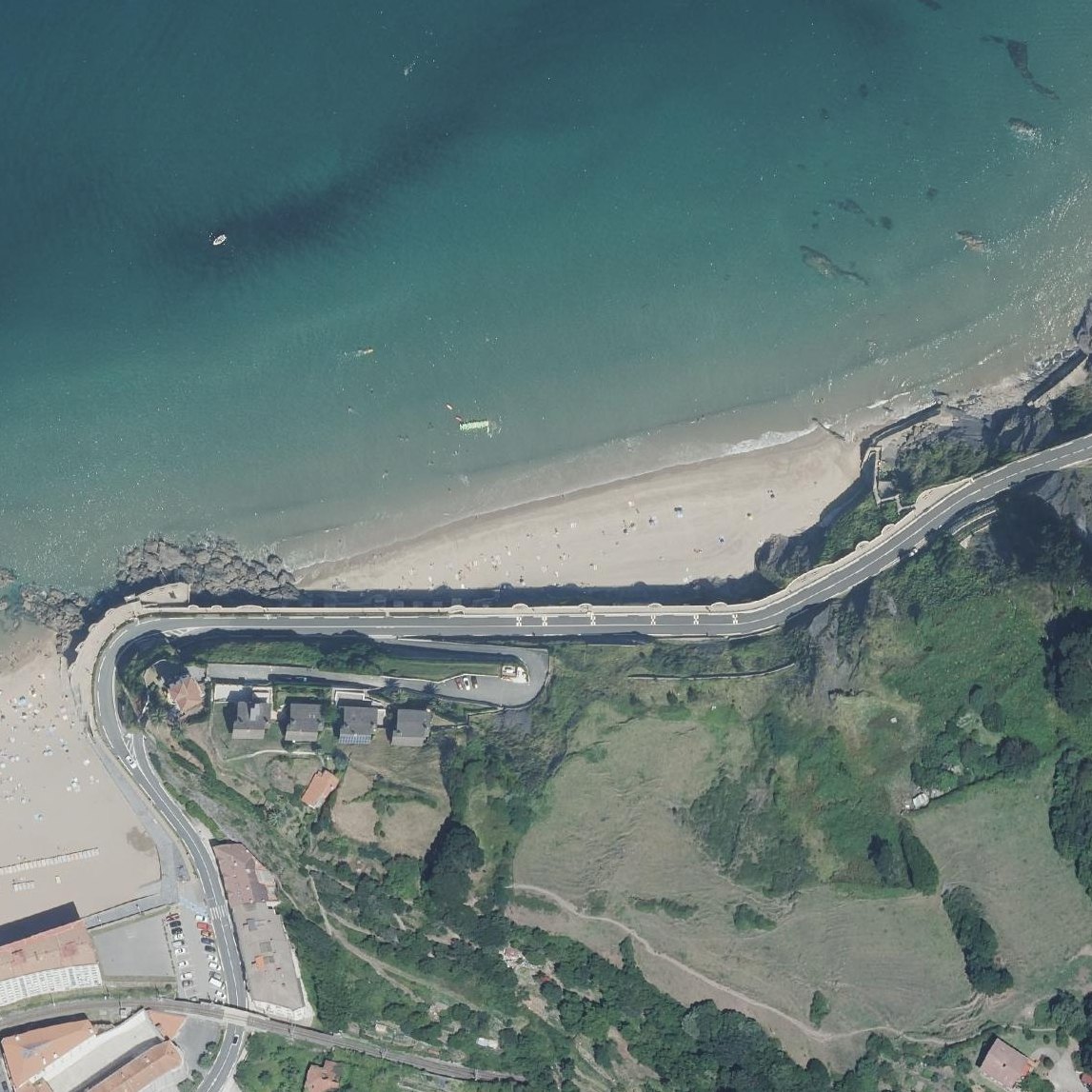 Aerial map of Playa de Lapari