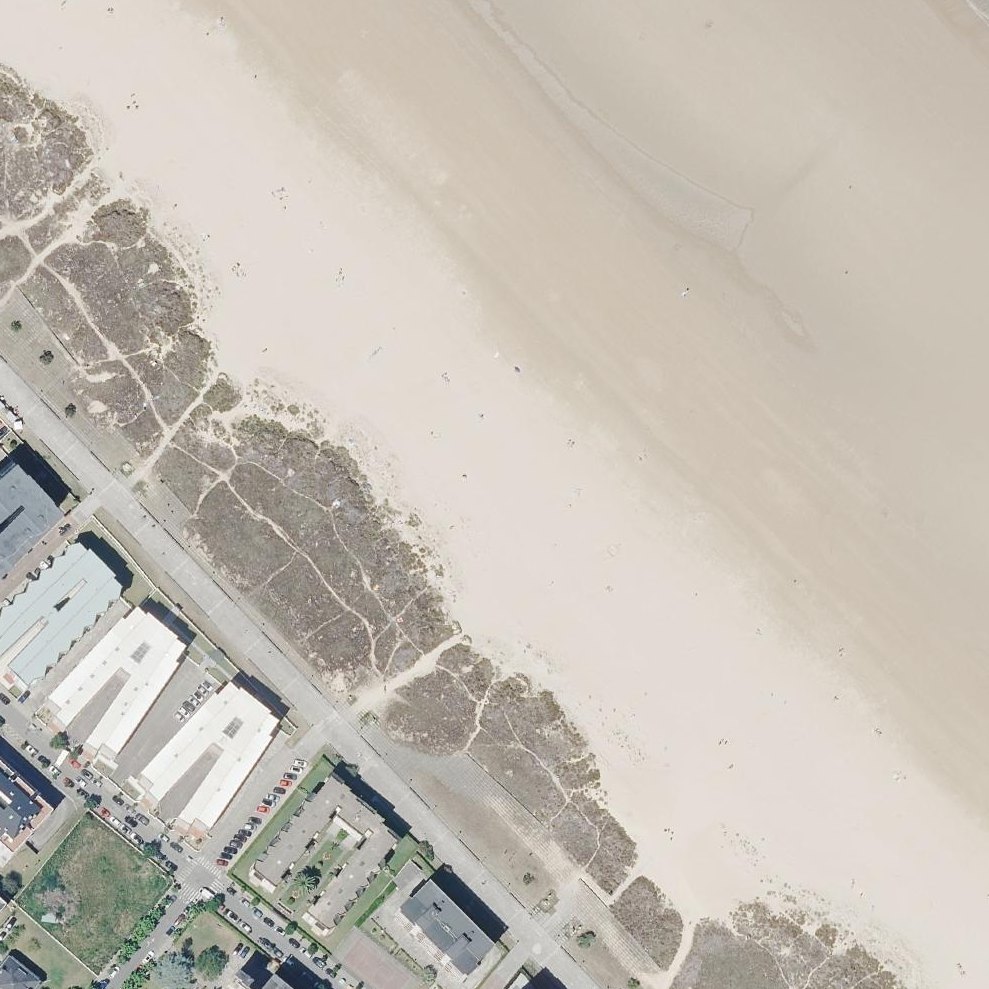 Aerial map of Playa de Laredo