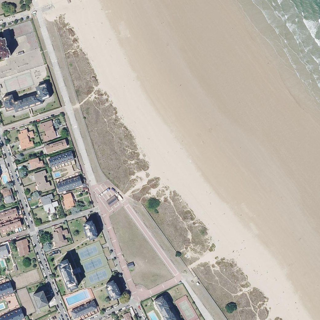 Aerial map of Playa de Laredo O de Salvé