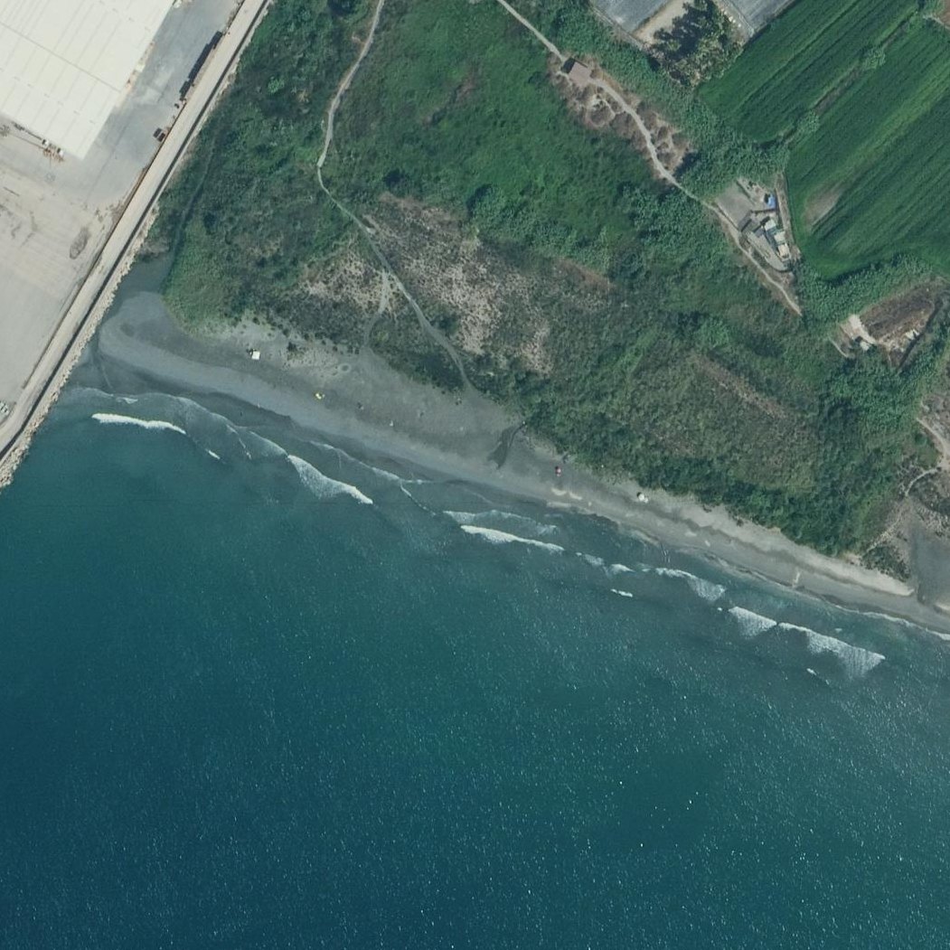 Aerial map of Playa de las Azucenas
