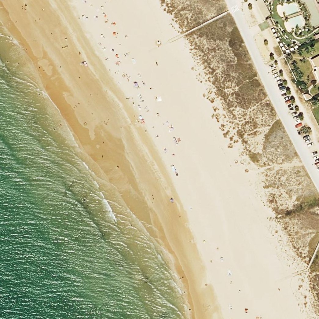 Aerial map of Playa de las Calderas