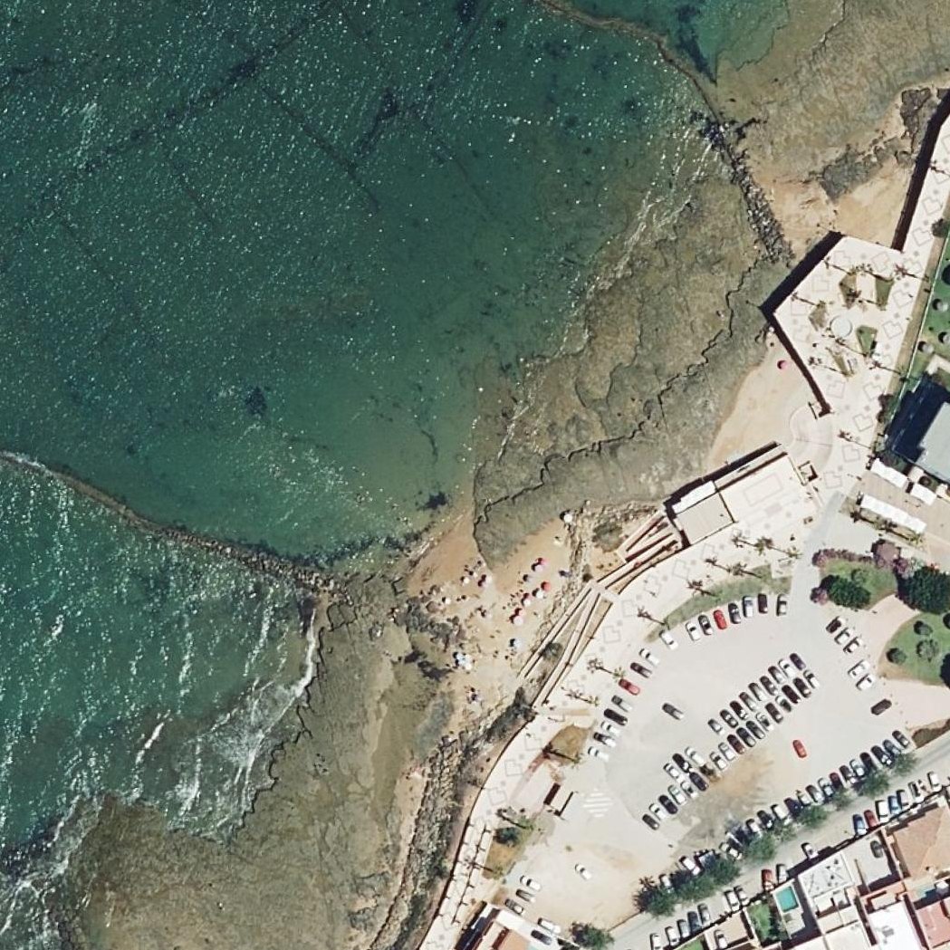 Aerial map of Playa De Las Canteras