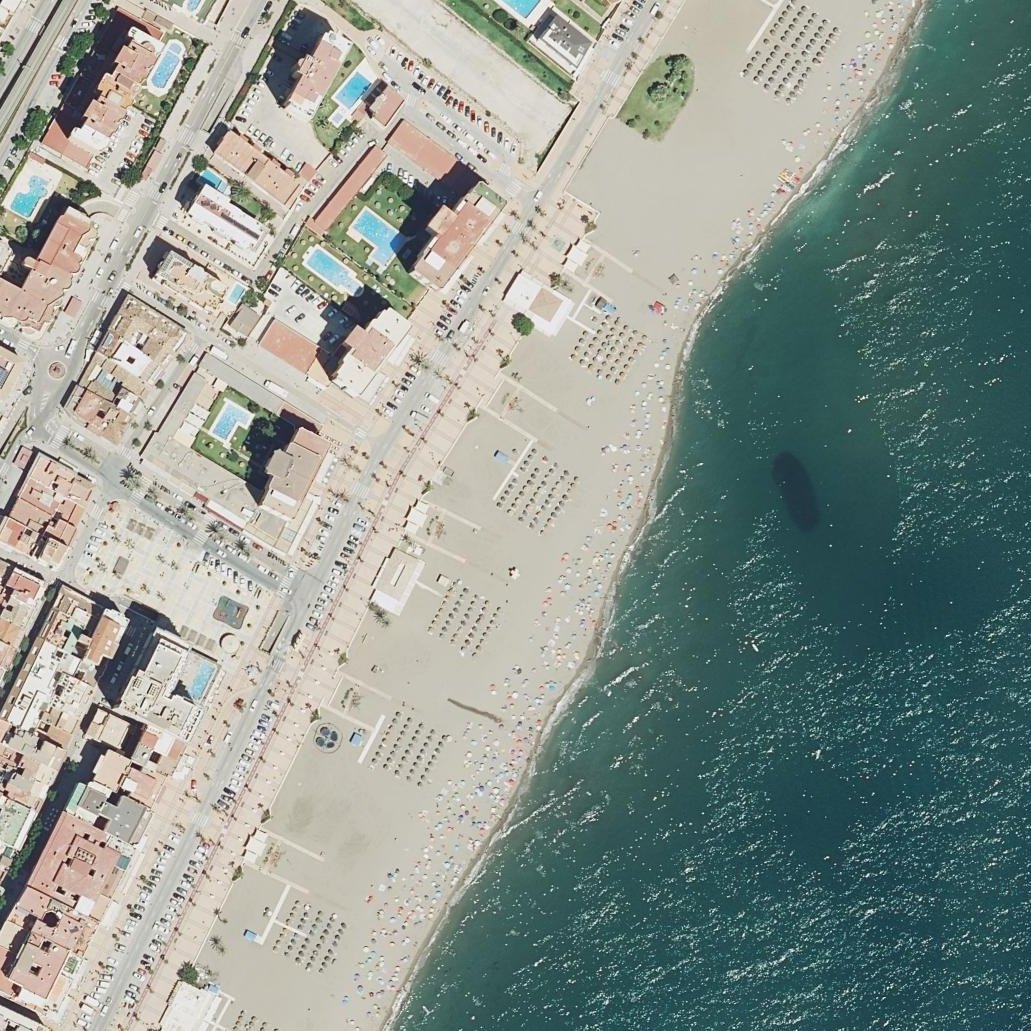 Aerial map of Playa de las Gaviotas