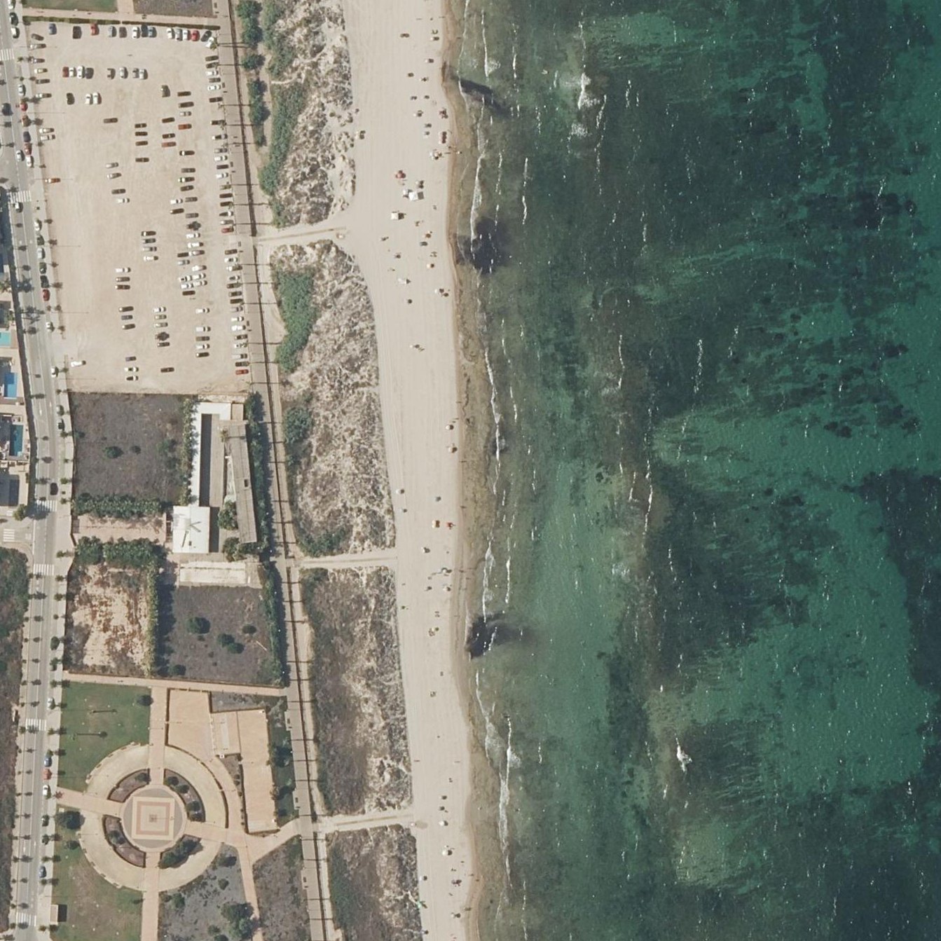 Aerial map of Playa de las Higuericas
