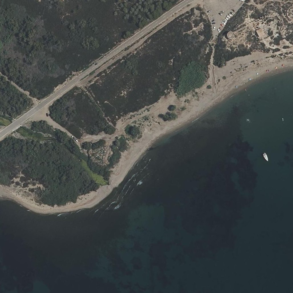 Aerial map of Playa de las Palmeras