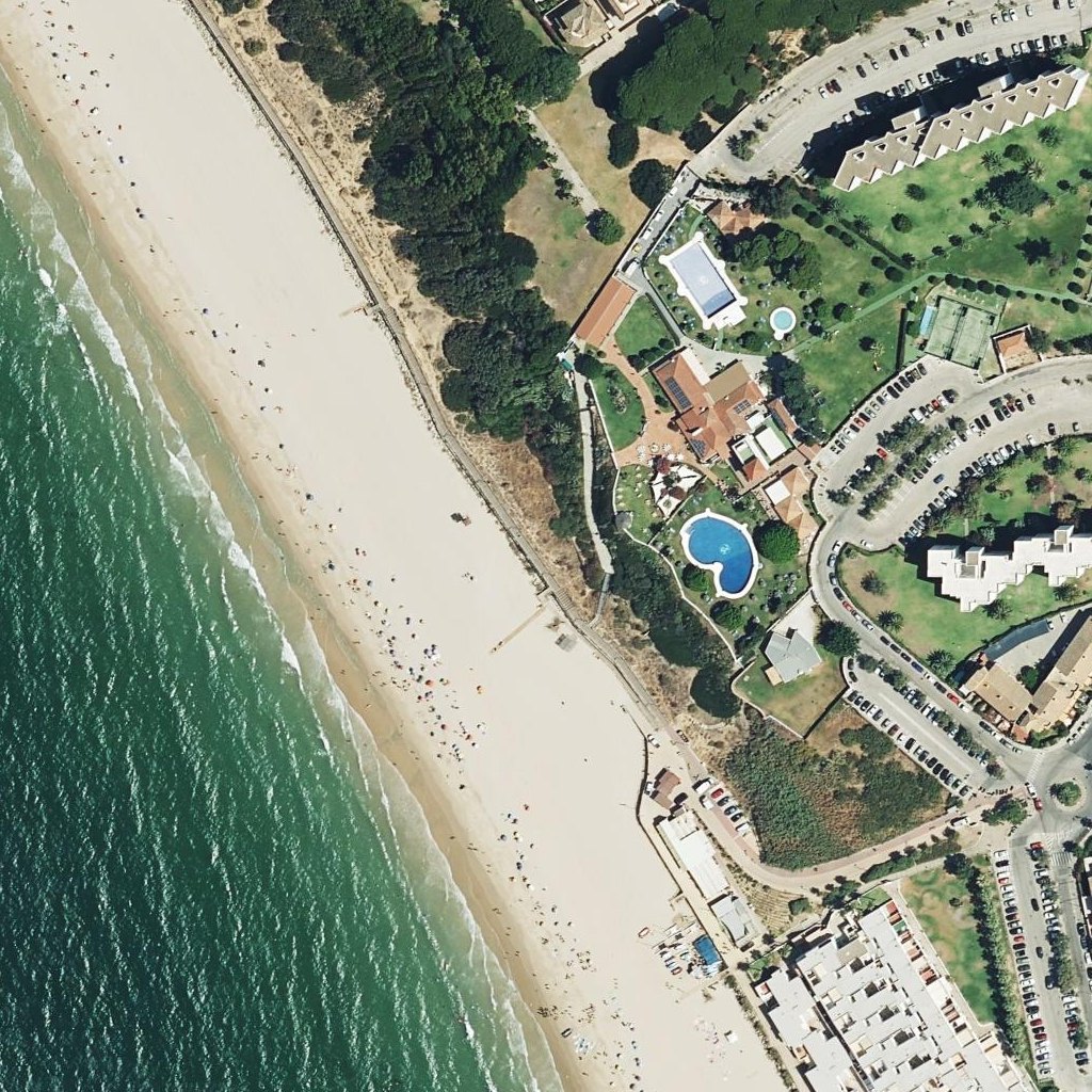 Aerial map of Playa De Las Redes