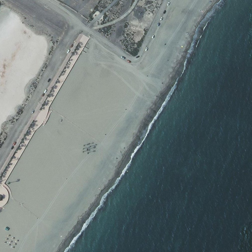 Aerial map of Playa de las Salinas