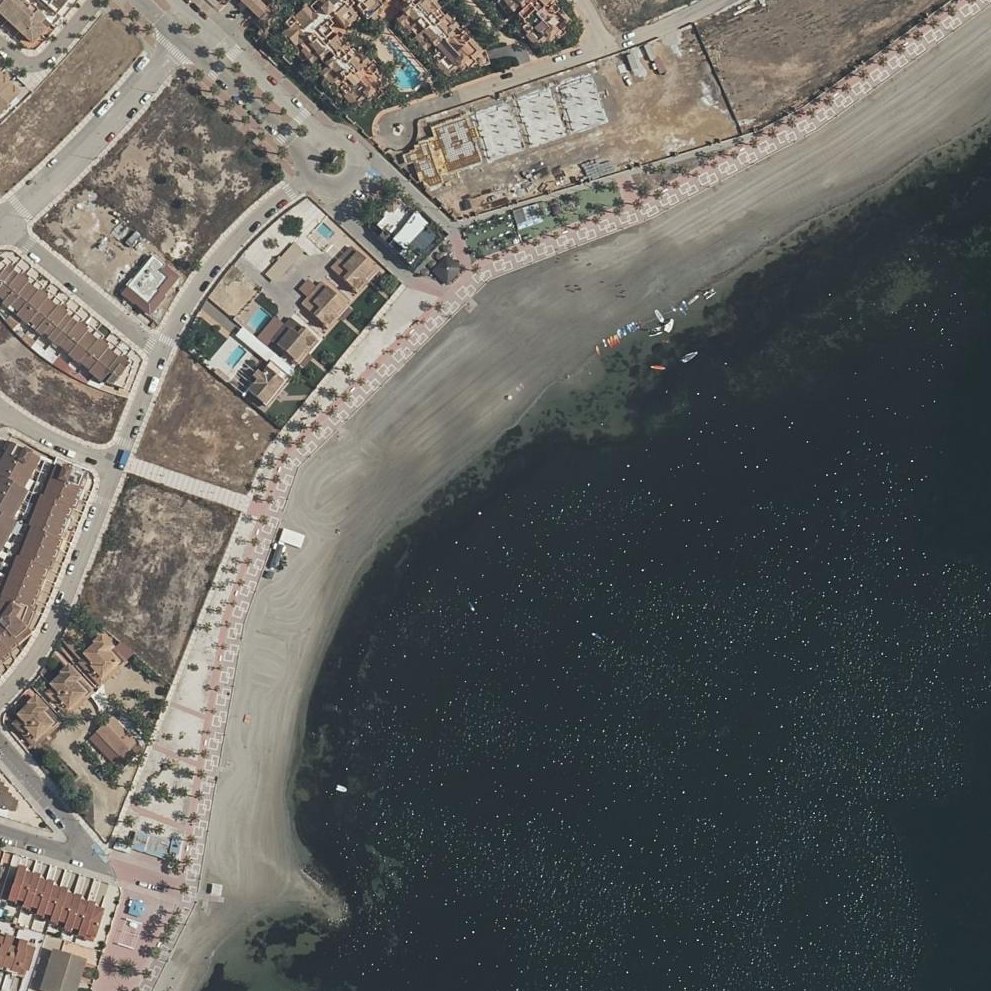 Aerial map of Playa de Las Salinas