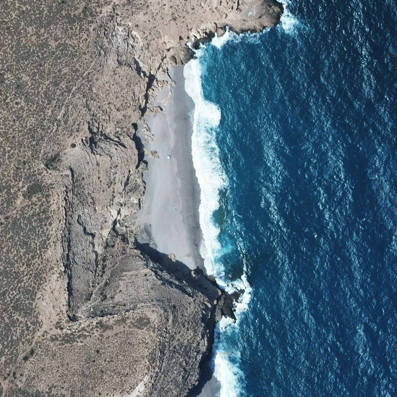 Aerial map of Playa de las Salinicas