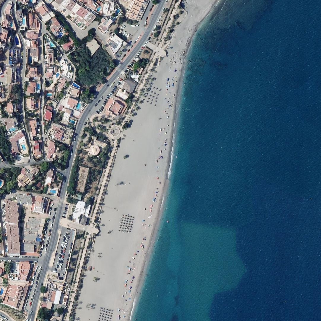 Aerial map of Playa de las Ventanicas