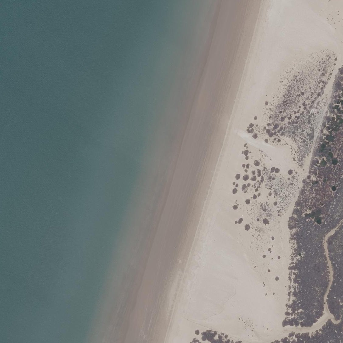 Aerial map of Playa de Levante