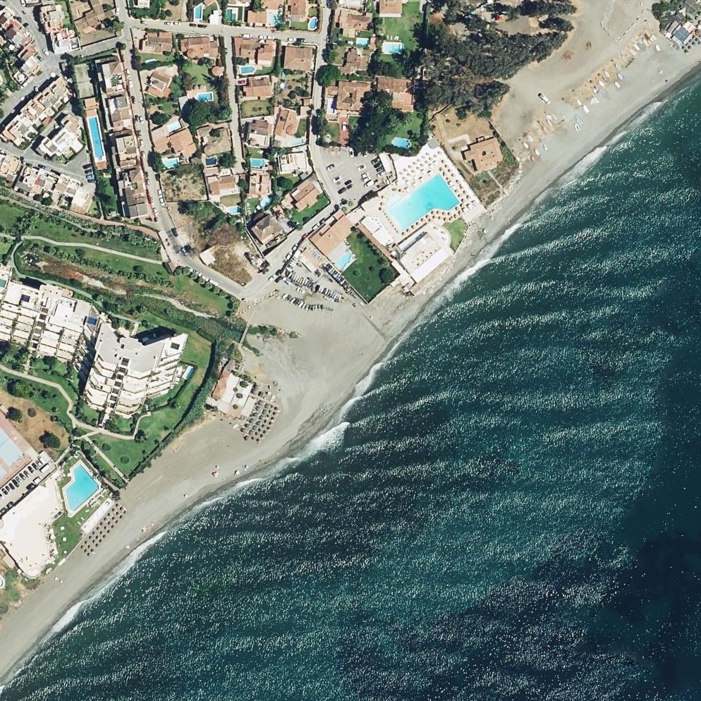 Aerial map of Playa de Linda Vista