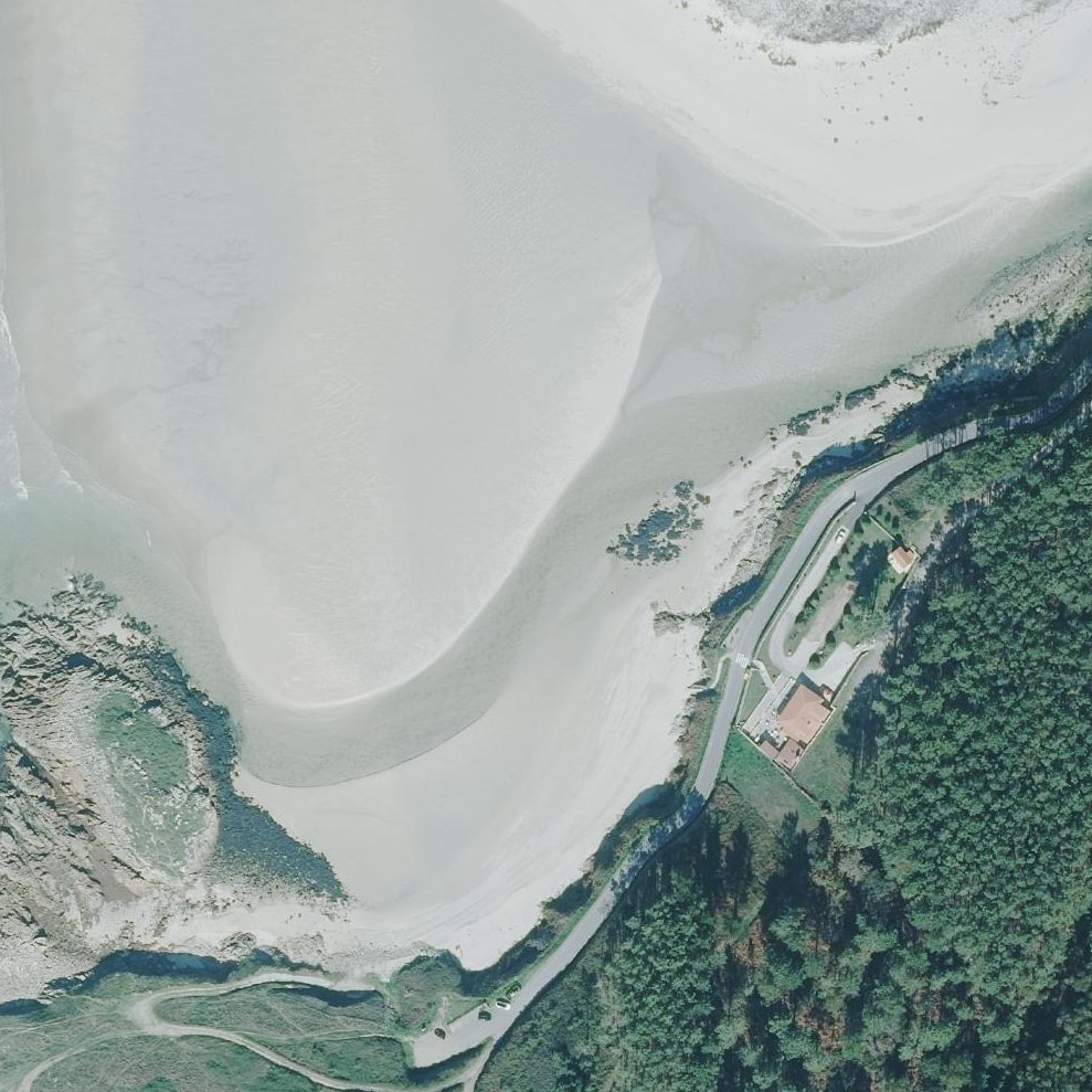 Aerial map of Playa de lires
