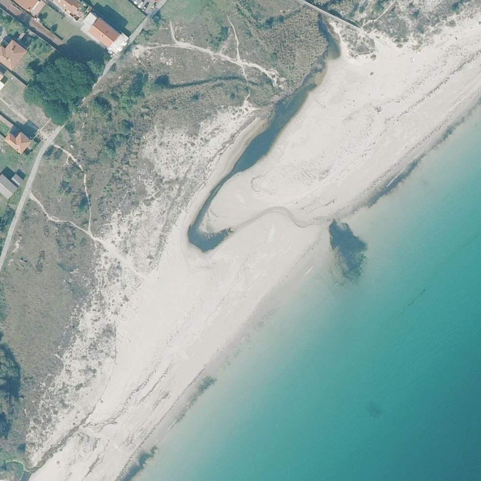 Aerial map of Playa de Llagosteira