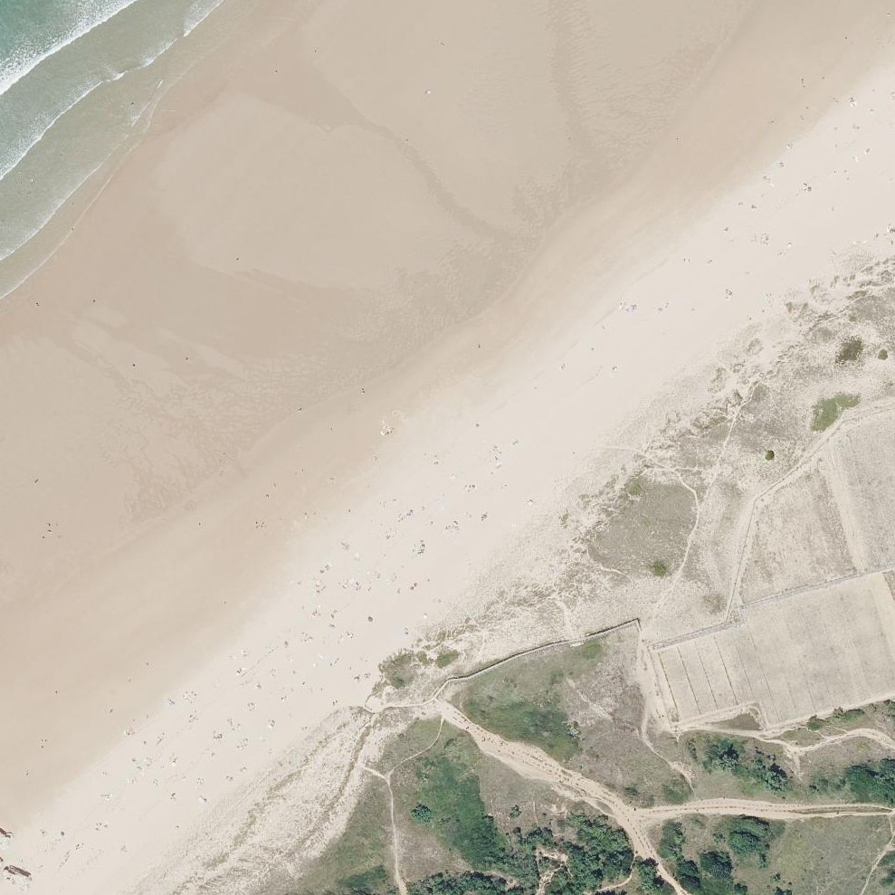 Aerial map of Playa de Loredo