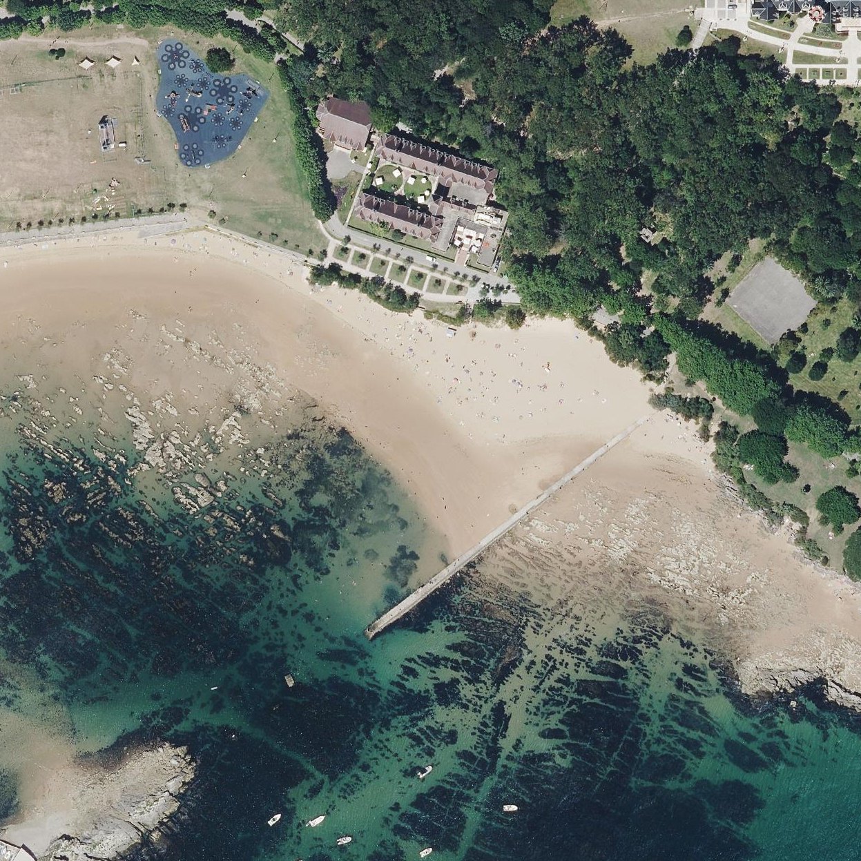 Aerial map of Playa de los Bikinis
