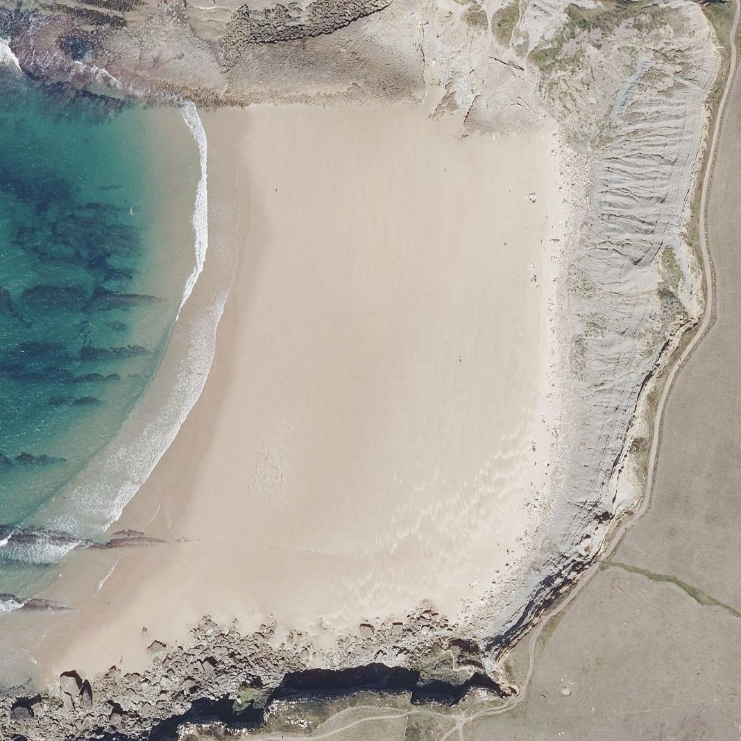 Aerial map of Playa de los Caballos
