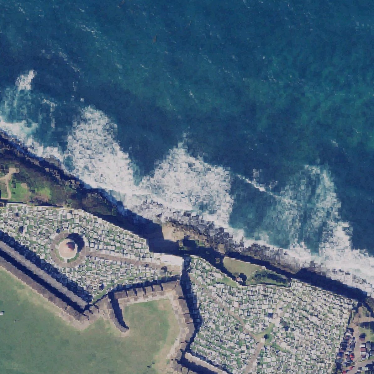 Aerial map of Playa De Los Cabes