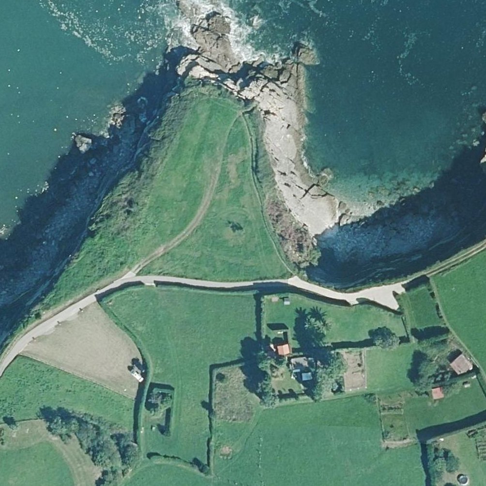 Aerial map of Playa de los Cristales