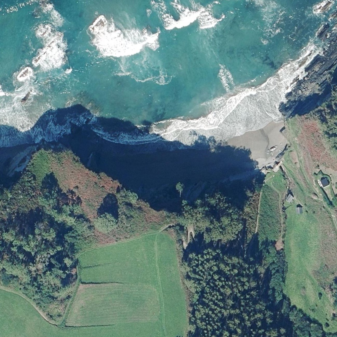 Aerial map of Playa de Los Molinos