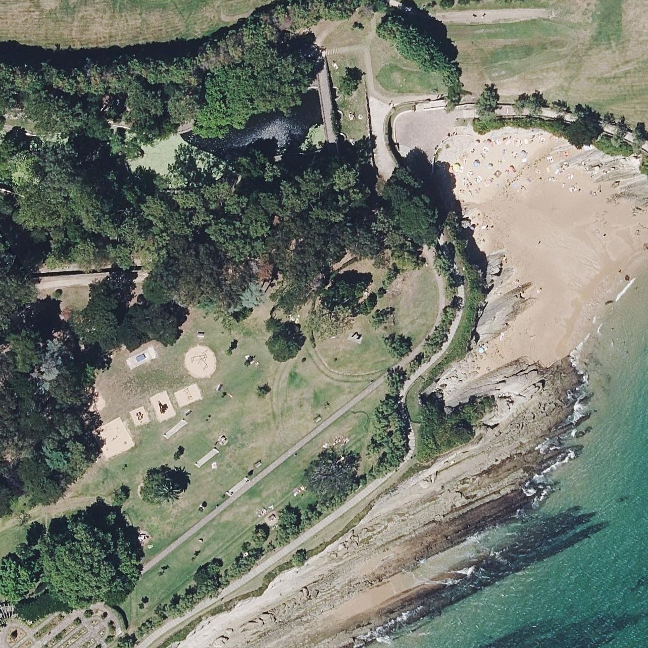 Aerial map of Playa de Los Molinucos
