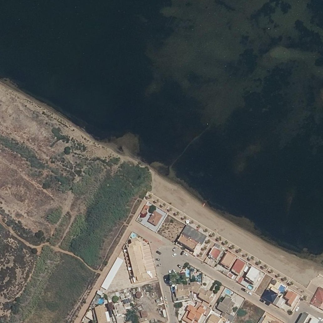 Aerial map of Playa de Los Nietos