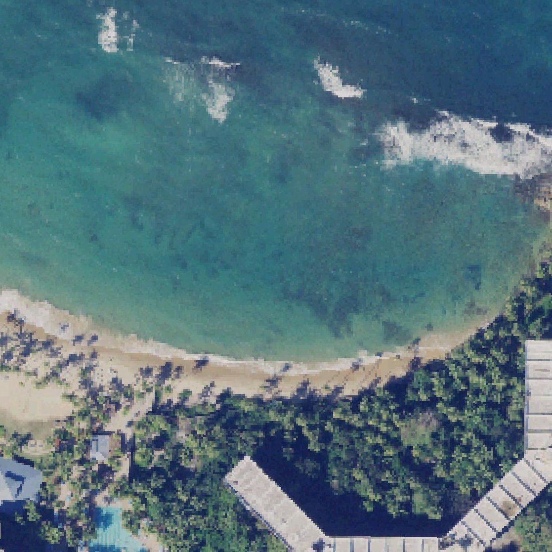 Aerial map of Playa De Los Tocones