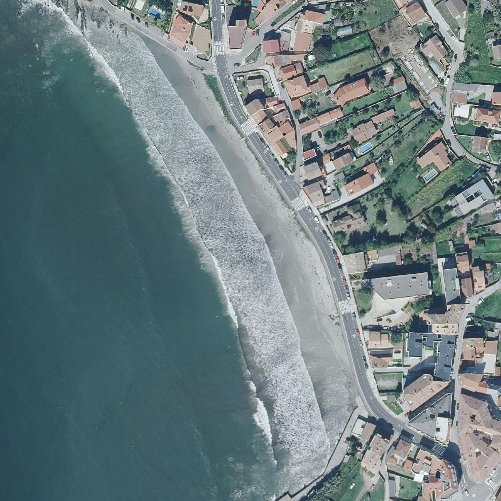 Aerial map of Playa de Madorra