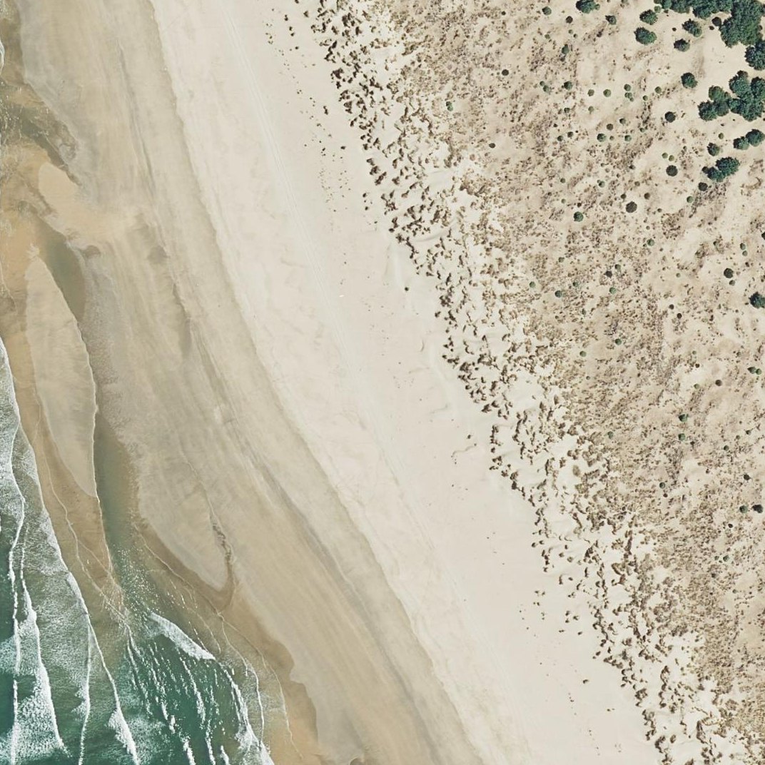 Aerial map of Playa de Malandar